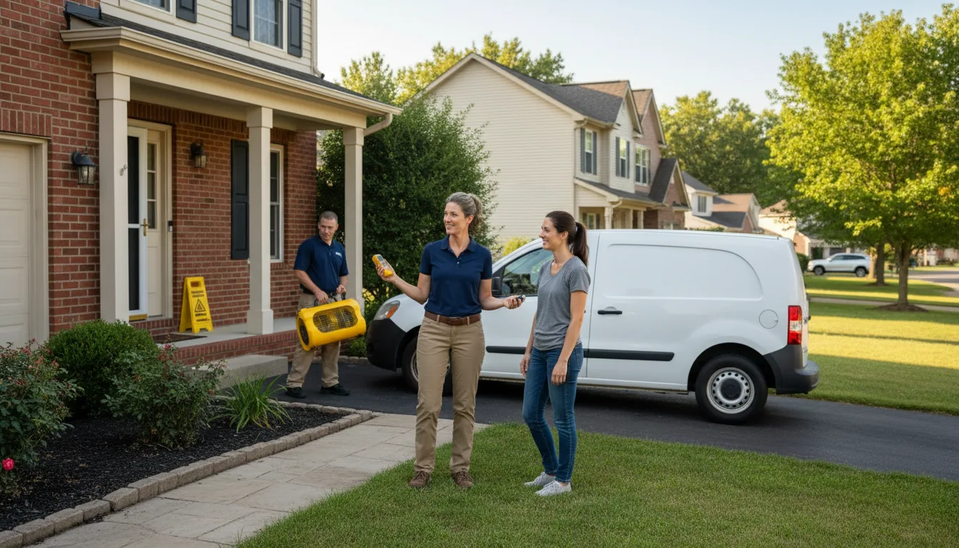 Residential water damage restoration in Menan, ID